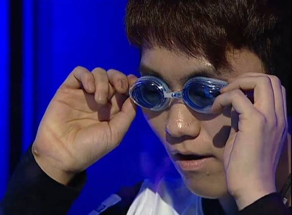 물안경 퍼포먼스, 사진=OGN 영상 캡처