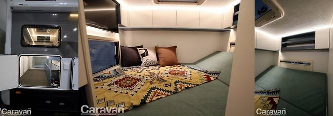 메인 침실 하단부에는 대형 서비스 도어와 적재공간을 활용할 수 있어 실용성을 높였다