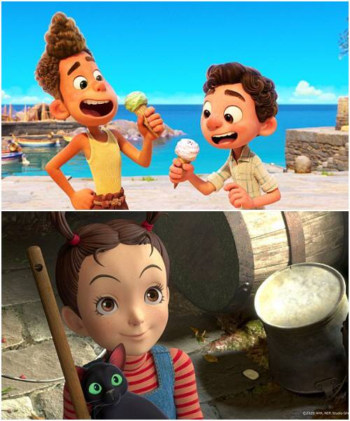 '루카'스틸(제공 월트드즈니컴퍼니 코리아), '아야와 마녀' 스틸(제공 리틀빅픽쳐스)