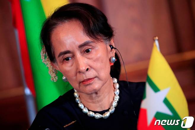 아웅산 수치 미얀마 국가 고문. © 로이터=뉴스1 자료 사진