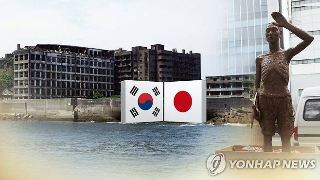 강제징용 소송 (CG) [연합뉴스TV 제공]