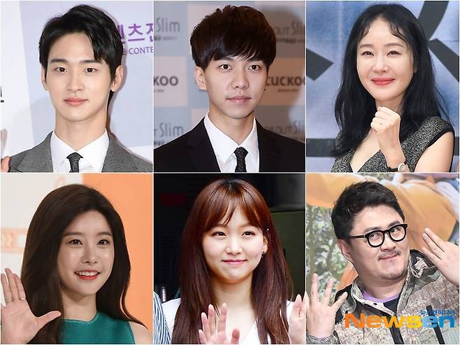 장동윤 이승기 엄지원 데프콘 진기주 소진(오른쪽 위부터 시계방향/사진=뉴스엔DB)