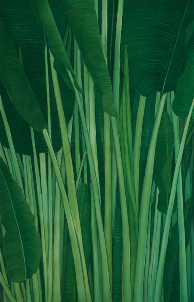 김보희 ‘Towards’, 2013, 천 위 채색, 280×180㎝.  ⓒ김보희