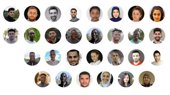 도쿄 올림픽에 출전할 난민팀 선수들