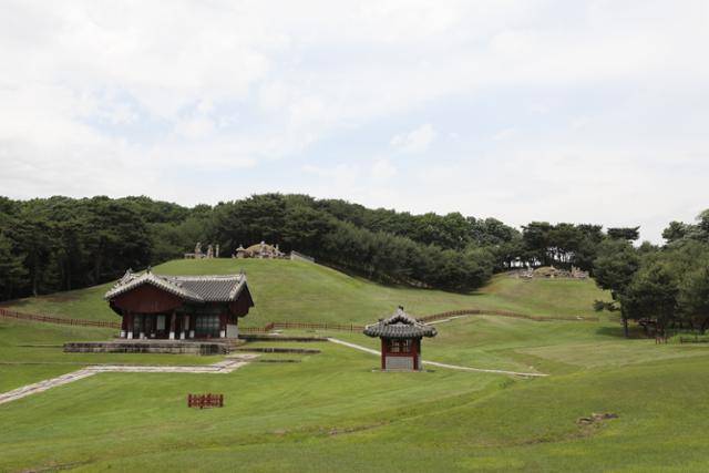 조선 제14대 선조와 첫 번째 부인 의인왕후, 두 번째 부인 인목왕후의 능인 목릉. ⓒ박준규