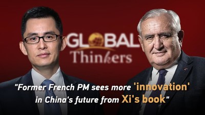 "프랑스 전 총리, 시진핑 저서에서 중국의 혁신적 미래를 보다" (PRNewsfoto/CGTN)