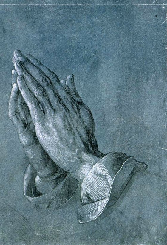 르네상스 시대 독일을 대표하는 화가인 알브레히트 뒤러의 '기도하는 손'. 뒤러는 '독일 미술의 아버지'라고도 불린다. [중앙포토]