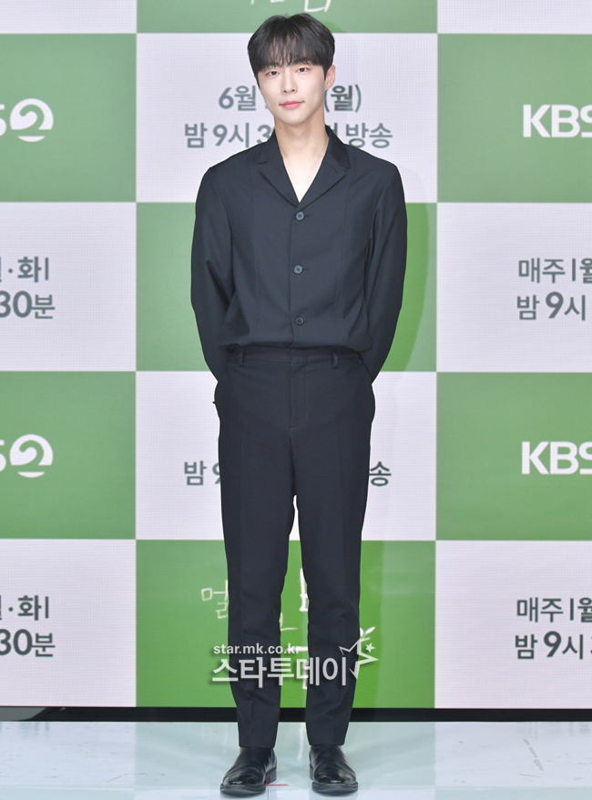 `멀리서 보면 푸른 봄` 제작발표회에 참석한 배인혁. 제공| KBS2