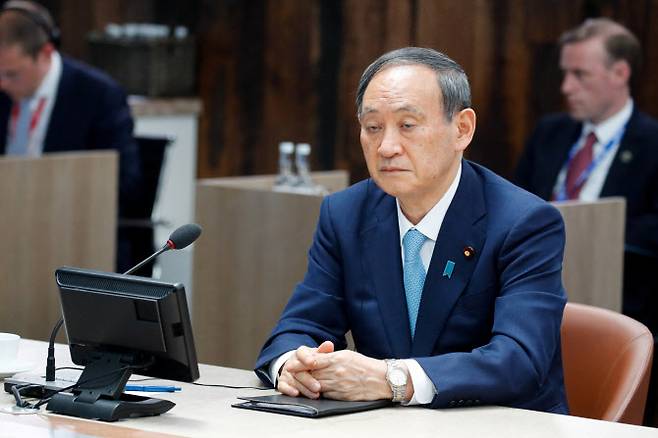 스가 요시히데 일본 총리 (사진=AFP)
