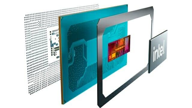 인텔 타이거레이크 H45 프로세서 단면도. (사진=인텔)