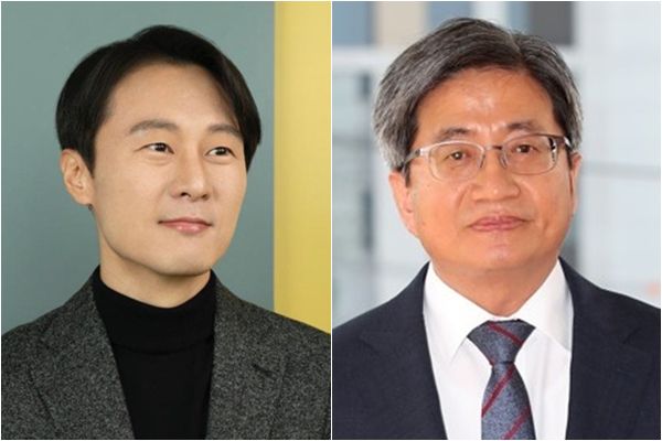 더불어민주당 이탄희(왼쪽) 의원과 김명수 대법원장./연합뉴스