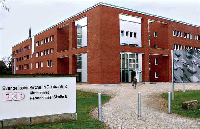 독일 하노버에 있는 독일개신교교회협의회(EKD) 본부 전경. 200여명의 직원이 근무하는 이 건물은 지역에서 출발해 독일 전역 교회들이 한 데 모인 협의체의 구심점 역할을 한다. EKD 홈페이지 캡쳐