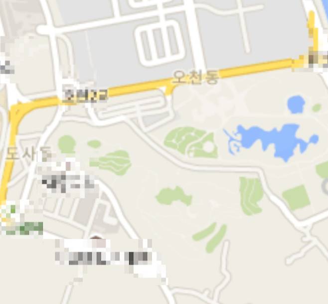 허석 순천시장 부인이 매입했다는 순천시 오천동의 땅 주변. 구글 지도 캡처