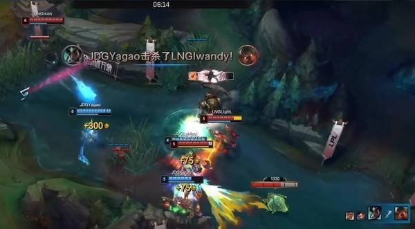 사진=LPL ENGLISH 공식 유튜브 채널, 카르마의 유지력을 보여준 용 앞 싸움