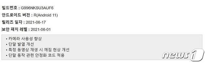 삼성전자가 플래그십 스마트폰인 '갤럭시S21 시리즈'의 발열 문제를 해소하기 위해 새로운 소프트웨어를 배포했다. © 뉴스1