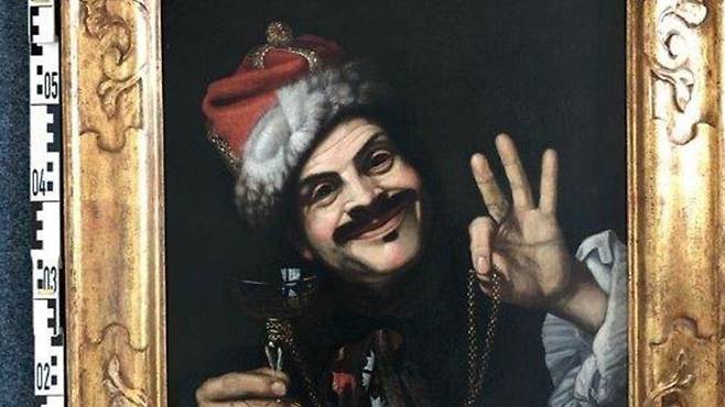 지난달 독일 바이에른 지방 뷔르츠부르크 남쪽 A7 고속도로 노변의 쓰레기통에서 발견된 네덜란드 화가 겸 작가 사뮈엘 반 후그스트라텐(1627~1678년)의 작품.쾰른 경찰 제공 영국 BBC 홈페이지 재인용