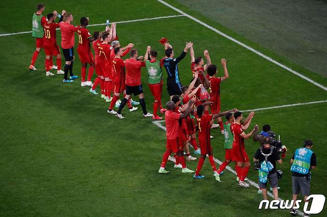 벨기에가 핀란드를 2-0으로 꺾었다.© AFP=뉴스1