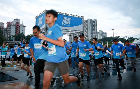 말레이시아에서 열린 '코웨이 런' 마라톤 대회