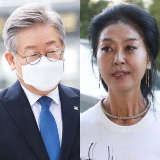 이재명 경기도지사와 배우 김부선. [이미지출처=연합뉴스]