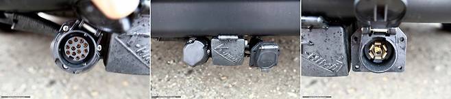 미국식 7핀, 유럽식 13핀, 경우에 따라서는 2개를 동시에 고정해두는 것이 유리하다