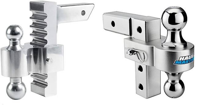 견인볼의 높이를 아래로 낮추어야 하는 상황이라면 이런 종류의 마운트로 미세하게 조절하는 것이 유리하다