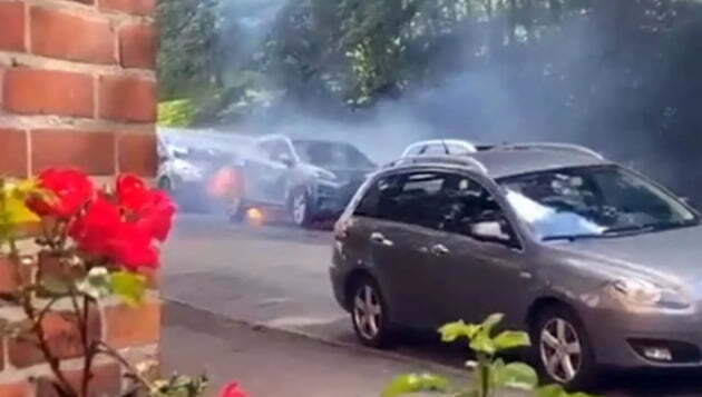 노르웨이 오슬로에서 주차 중이던 코나 EV에서 불이 났다./ 사진=인사이드 이브이