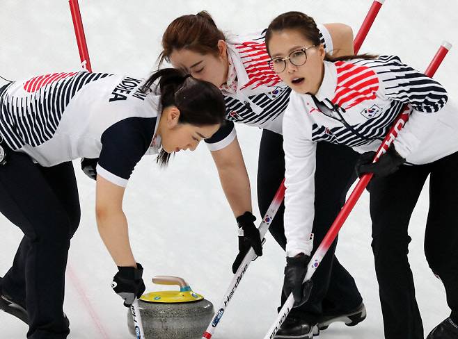 2018 평창동계올림픽 한국 여자 컬링 대표팀 ‘팀킴’(사진=연합뉴스)