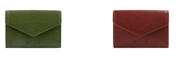 국내 비건 패션 브랜드 '낫아워스'에서 선인장 가죽으로 만든 카드 지갑. 낫아워스 제공