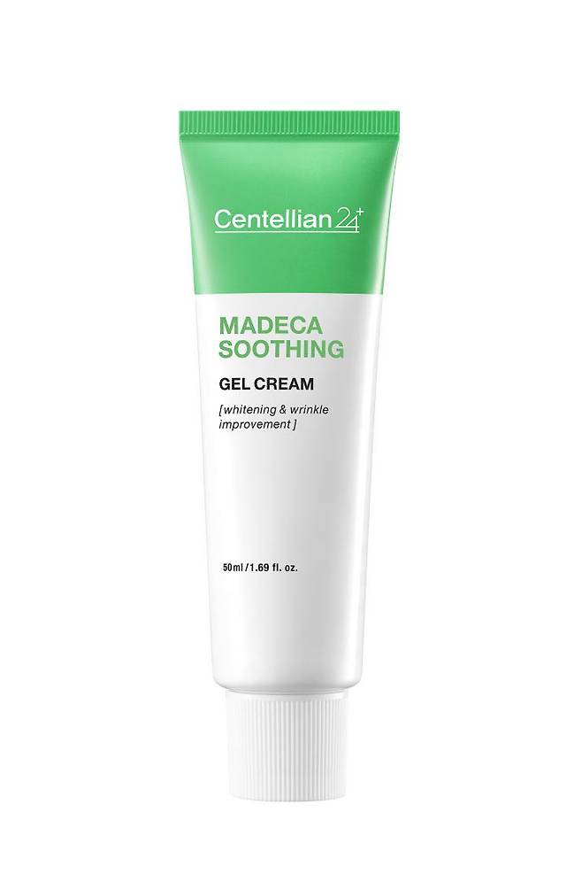 센텔리안 24 마데카 수딩 젤 크림 - 핵심 원료 TECA를 바탕으로 병풀 추출물이 79% 함유돼 진정 및 재생 기능이 탁월하며 티트리 추출물과 티트리 오일, 아보카도추출물 등과 모공 특허 및 피지조절 특허 성분이 든 젤 타입 크림. 미백·주름개선 기능성. 50mL 2만6천원.