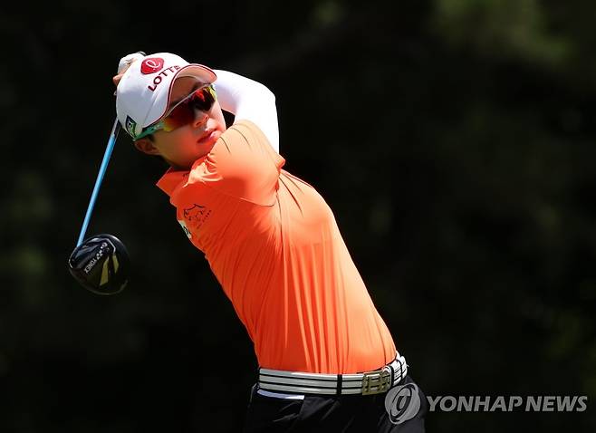 KPMG 여자 PGA 챔피언십 공동 3위 오른 김효주 [게티이미지/AFP=연합뉴스]