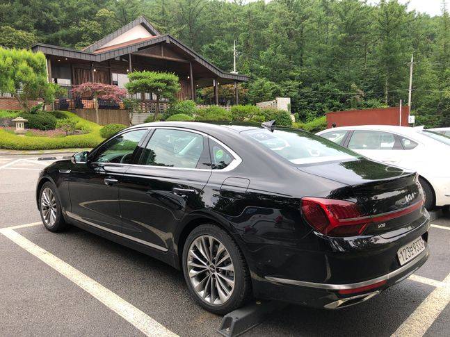 기아 더뉴 K9 옆모습.ⓒ데일리안 김민희 기자