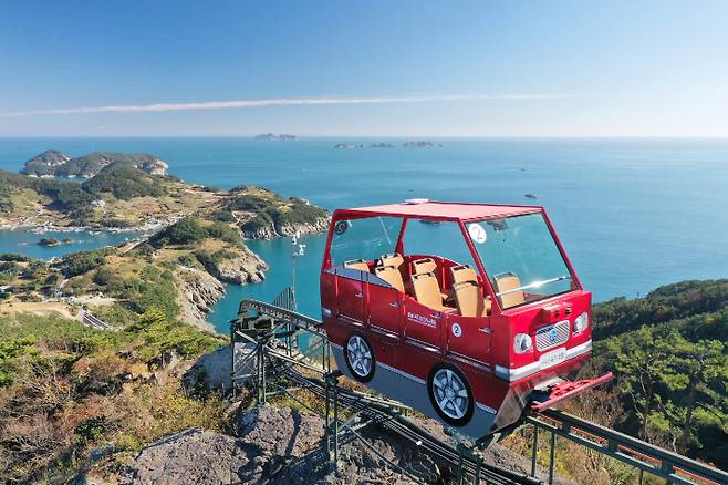 통영 욕지섬 모노레일. 통영관광개발공사 제공