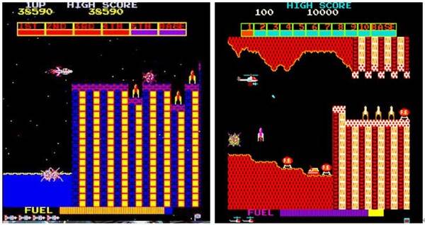 (좌)스크램블 - 1981, (우)슈퍼 코브라 - 1981유튜브(/watch?v=3Vc-RIkpk40)