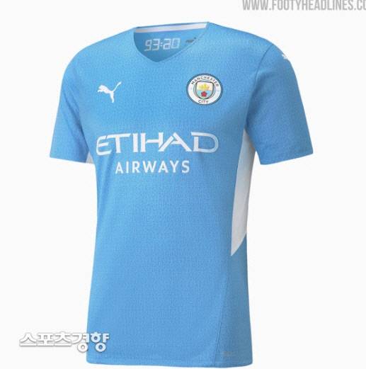 맨시티 새 유니폼. ‘풋티 헤드라인스’ 캡처