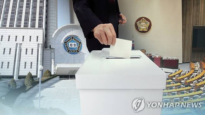 국회의원 투표 (CG) [연합뉴스TV 제공]