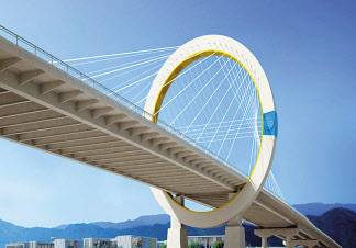 슈퍼콘크리트로 건설된 강원 춘천시 춘천대교. [KSC 제공]