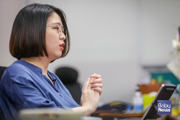 용혜인 의원은 임신과 출산을 경험하면서 충격받았던 건…지원되는 게 거의 없었다고 털어놨다. 김재호 기자 ⓒ베이비뉴스