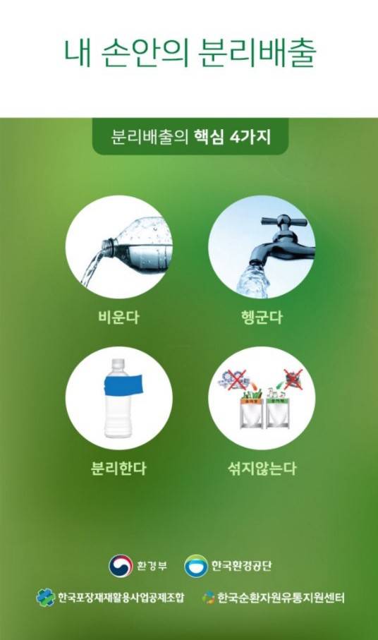 분리배출 4대 기본 원칙