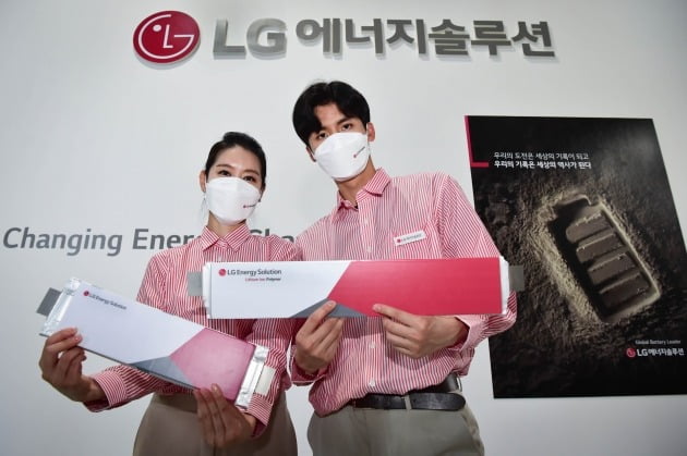 LG에너지솔루션  파우치형 배터리인 롱셀(Long cell) 제품 [사진=LG에너지솔루션 제공]