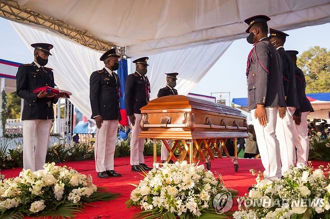 모이즈 아이티 대통령 장례식  [EPA=연합뉴스]