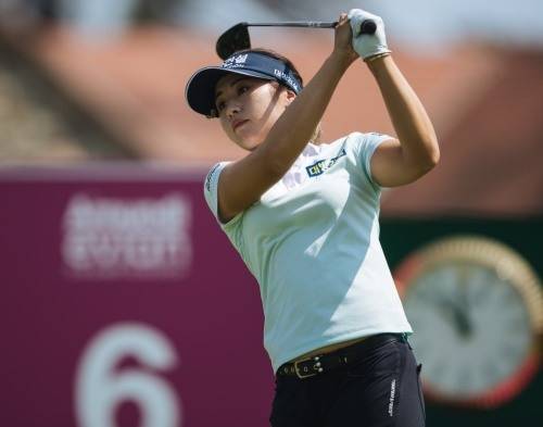 이정은6가 에비앙 2라운드에서 메이저 36홀 최저타 기록을 경신했다.[사진=에비앙챔피언십]