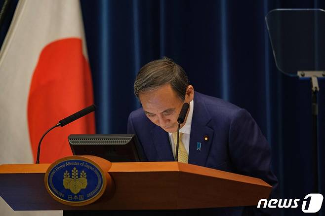 스가 요시히데 일본 총리. © AFP=뉴스1 자료 사진