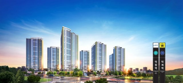 양주 회천 신도시 ‘덕계역 금강펜테리움 센트럴파크’ 투시도