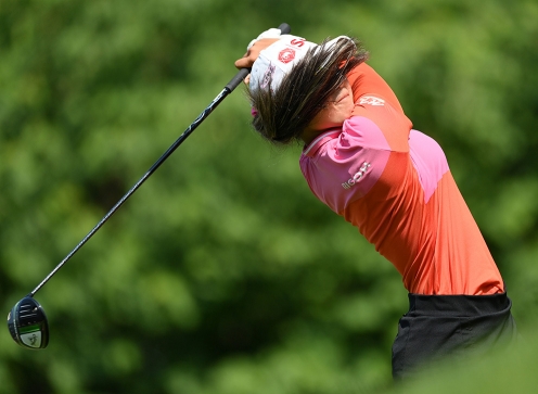 2021년 미국여자프로골프(LPGA) 투어 메이저 대회인 아문디 에비앙 챔피언십에 출전한 파자리 아난나루칸. 사진제공=Getty Image