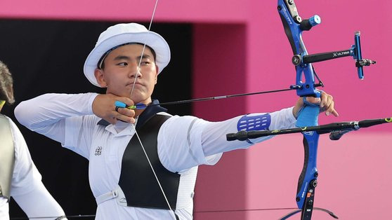 도쿄올림픽 양궁 3관왕에 도전하는 김제덕. [올림픽사진공동취재단]