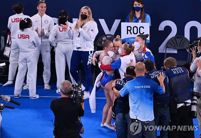 바일스 빠진 미국과 ROC(러시아올림픽위원회) 희비 교차  [로이터=연합뉴스]