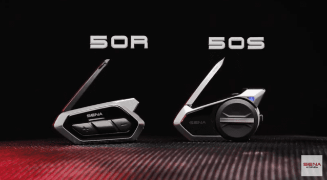 세나테크놀로지 이륜차용 무선 통신 제품 ‘50S’와 ‘50R’. (사진=세나테크놀로지)
