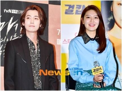 왼쪽부터 정경호, 수영
