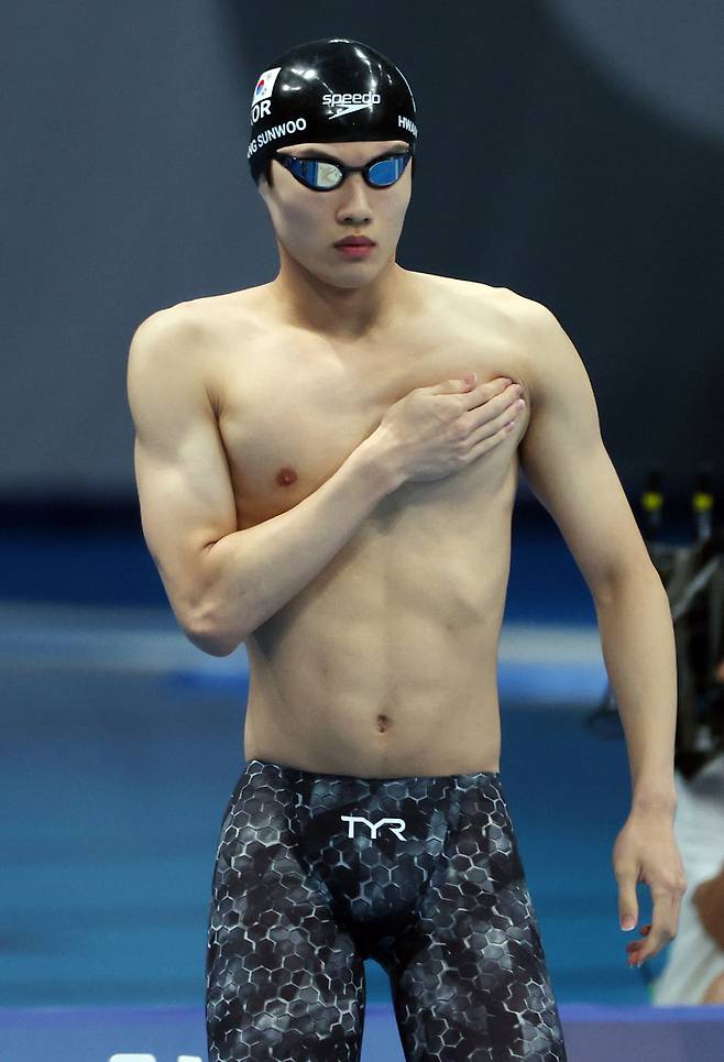 [올림픽] 황선우 아시아신기록 준비 중<저작권자(c) 연합뉴스, 무단 전재-재배포 금지>