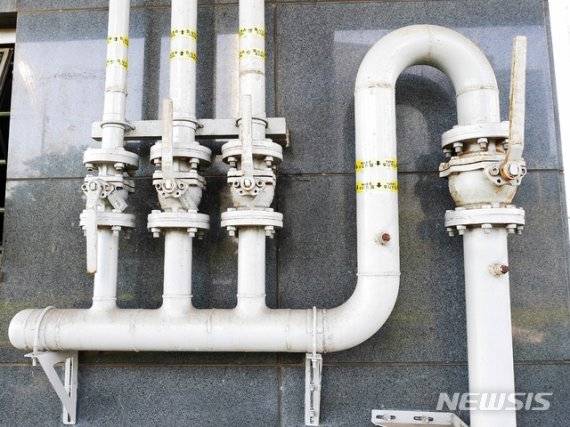 도시가스 배관의 모습. 뉴시스